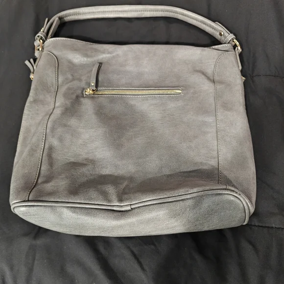 Gray Leather Women's Bag - Picture 2 of 5